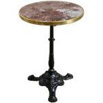Brown French 19th Century 20-Inch Marble Top Bistro Table For Sale - Image 8 of 8