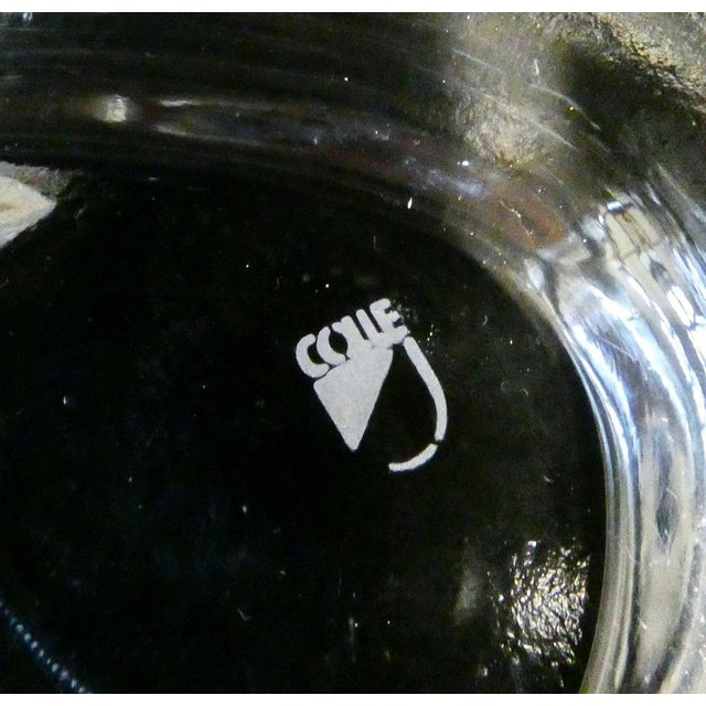 Crystal Dessert Set by Mangiarotti for Colle, Set of 13 For Sale - Image 10 of 11