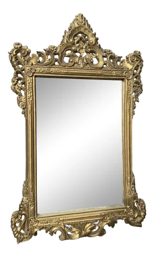 Golden Framed Wall Mirror