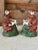 Pair of Vintage Italian Ceramic Monkey Figurines With Lemon Garlands For Sale - Image 9 of 11