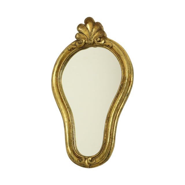 Plastic Vintage French Crested Mirror, 1950s For Sale - Image 7 of 15