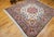 19th Century Vintage Persian Tabriz Square Area Rug, Hand-Knotted Wool & Silk, Fine Medallion Floral Pattern, Ivory & Pale Pink, 7x7 For Sale - Image 5 of 16