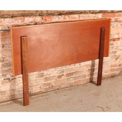 Art Deco Style Walnut Double Bed Headboard from Heirloom Furniture, 1950s For Sale - Image 6 of 7