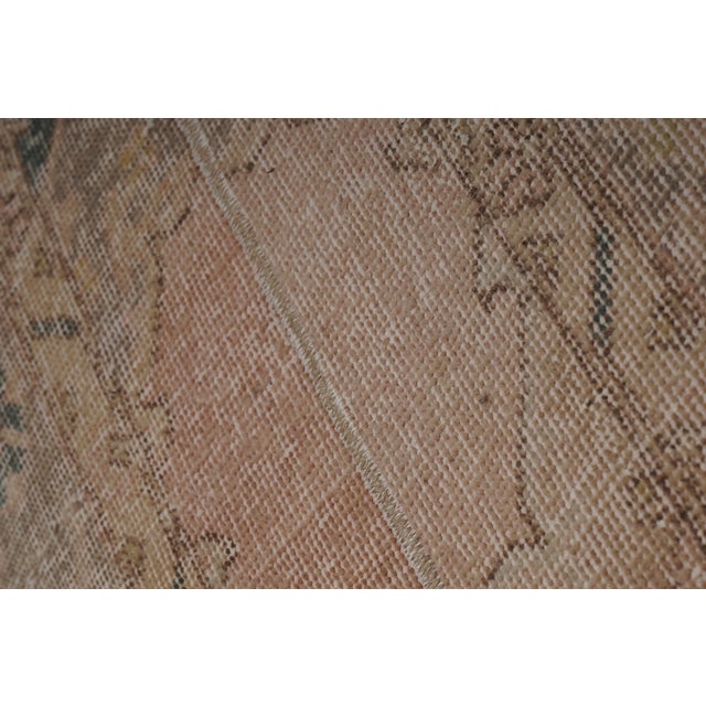 Vintage Mid Century Turkish Oushak Runner 1'8'' X 12'9'' For Sale - Image 10 of 10