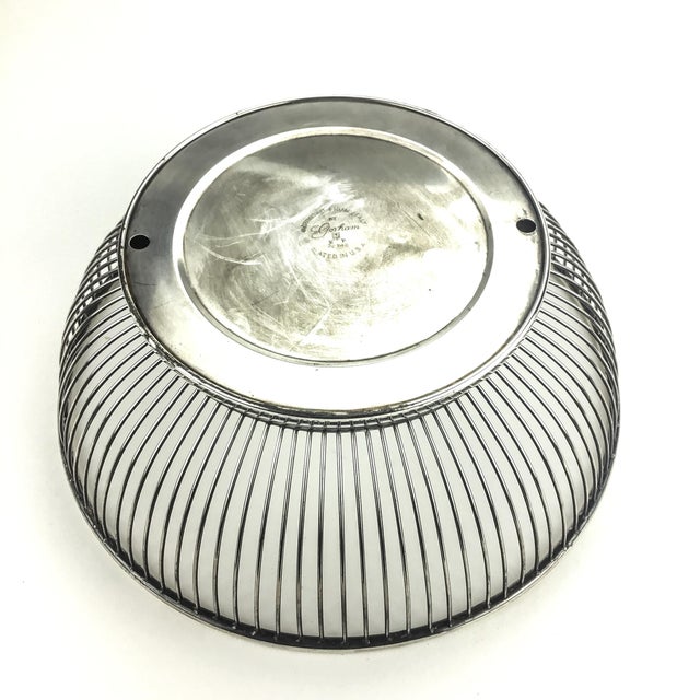 Mid-Century Modern Gorham Mid Century Wire Bread Basket For Sale - Image 3 of 8