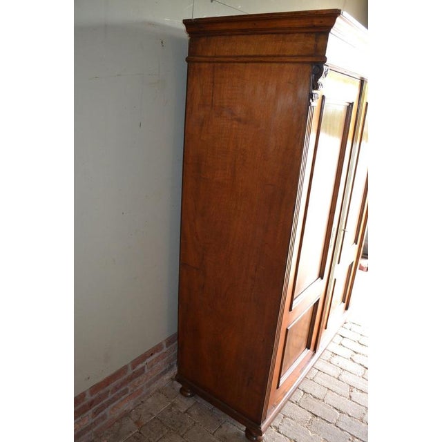 Antique Mahogany and Walnut Cabinet For Sale - Image 8 of 10
