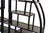 Black Lacquer Moon Gate Round Shelves Wood Display Curio Cabinet Room Divider For Sale - Image 11 of 12