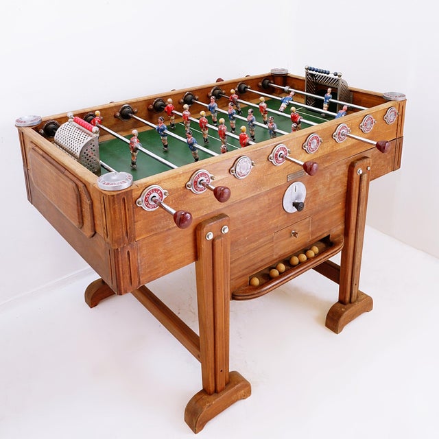 Mid-Century Stella Foosball Table Model Stella Champion, France, 1960 For Sale - Image 9 of 18