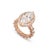 Gender: Ladies Metal Type: 18K Rose Gold Ring Size: 6 Width: 22.10 mm by 14.35 mm Thick: 4.00 mm Weight: 11.10 grams...