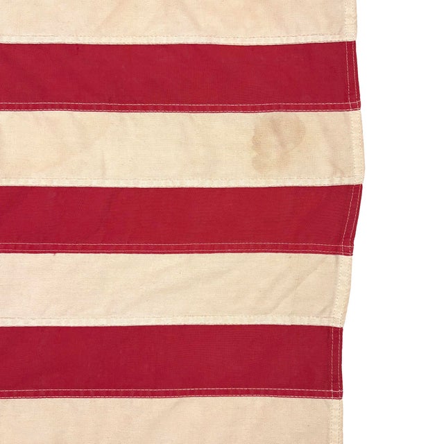 Vintage Cotton American Flag With 50 Stars For Sale - Image 4 of 5