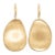 Marco Blcego Lunaria 18k Yellow Gold Petal Brushed Drop Dangle Earrings, A Pair For Sale