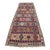 1970s Turkish Tribal Style Geometric Design Multicolor Hand Knotted Oushak Kilim Runner Rug For Sale