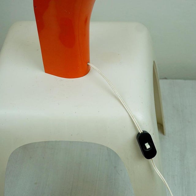 Orange Pelota Table Lamp attributed to Casati and Ponzio, 1970s For Sale - Image 10 of 12