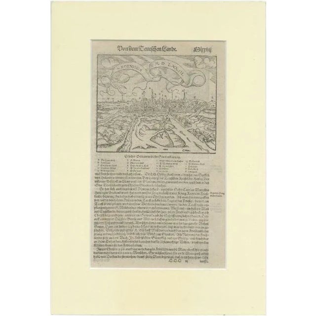 Sebastian Münster, The City of Groningen, Netherlands, 1600s, Print For Sale