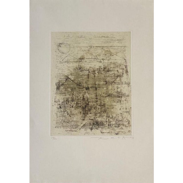 Etching, 1951 Handsigned by the artist in pencil and numbered 50/50 Publisher : L'Oeuvre gravée (Zurich) Printer : Atelier...