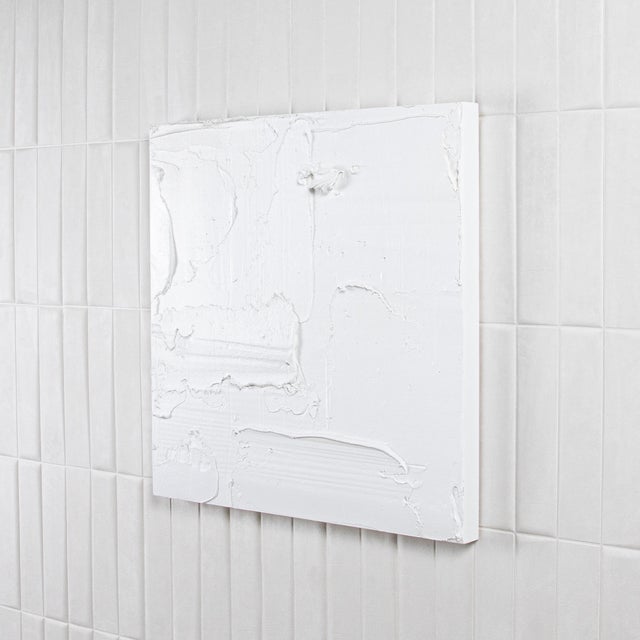 Modern Modern Textural Monochromatic Painting by Michael Allen For Sale - Image 3 of 4