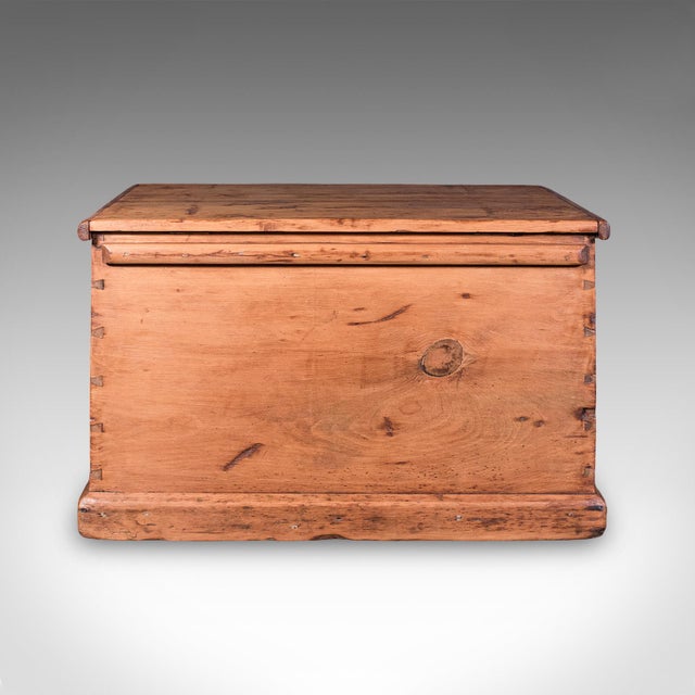 Late 19th Century Antique Carriage Chest, English, Pine, Country House Storage Trunk, Victorian For Sale - Image 5 of 12