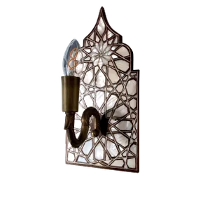 Mother of Pearl Inlaid Wall Sconce