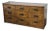 1970s Campaign Style Laminate 9-Drawer Dresser W/ Brass Hardware For Sale