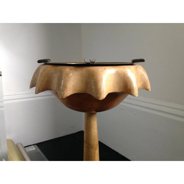 Mid-Century Modern Vintage Goatskin Ashtray by Aldo Tura For Sale - Image 3 of 11
