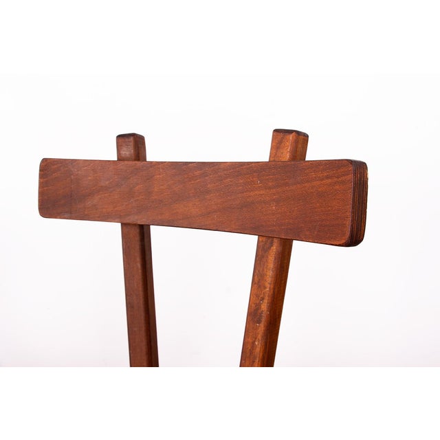 Brutalist Elm Chairs in the style of Jean Touret, 1950s, Set of 2 For Sale - Image 4 of 13