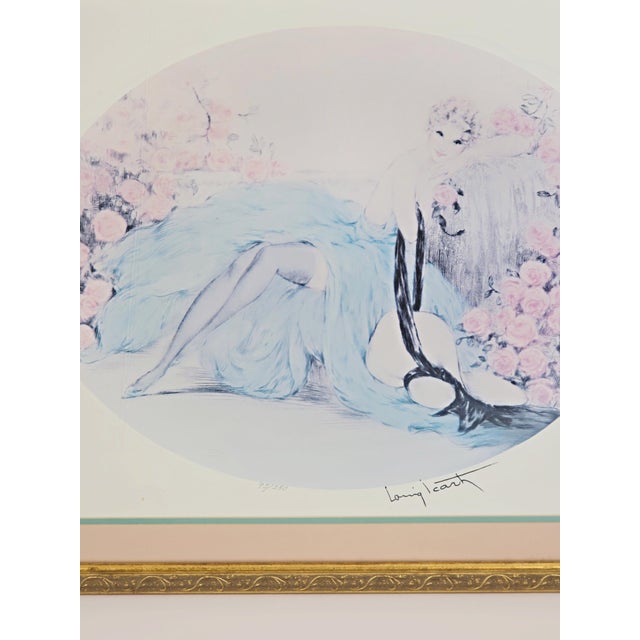 Mid 20th Century Mid 20th Century “La Belle Rose” Stamped Reproduction Print, Numbered 95/250, After Louis Icart For Sale - Image 5 of 12