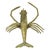 Metal Vintage Brass Shrimp Scampi Figurine, 1960s For Sale - Image 7 of 11