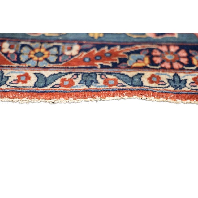 Fine Antique Persian Tehran Rug 8'8'' X 11'10'' For Sale - Image 9 of 12