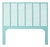 Liam Headboard Double - Turquoise For Sale