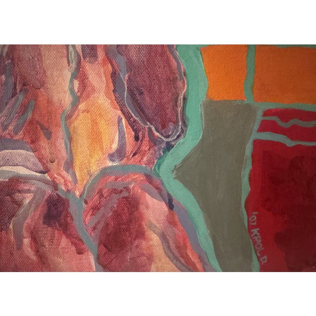 Red Acrylic on Canvas by Danka Krol For Sale - Image 8 of 12