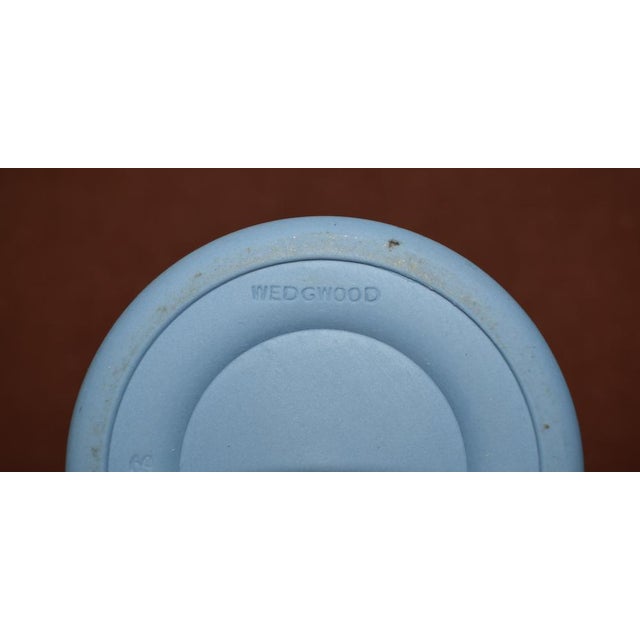 Vintage Wedgwood England Portland Jasperware Grape Pitcher Blue & White For Sale - Image 11 of 13