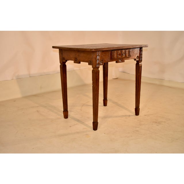 19th Century French Oak Side Table For Sale - Image 4 of 11