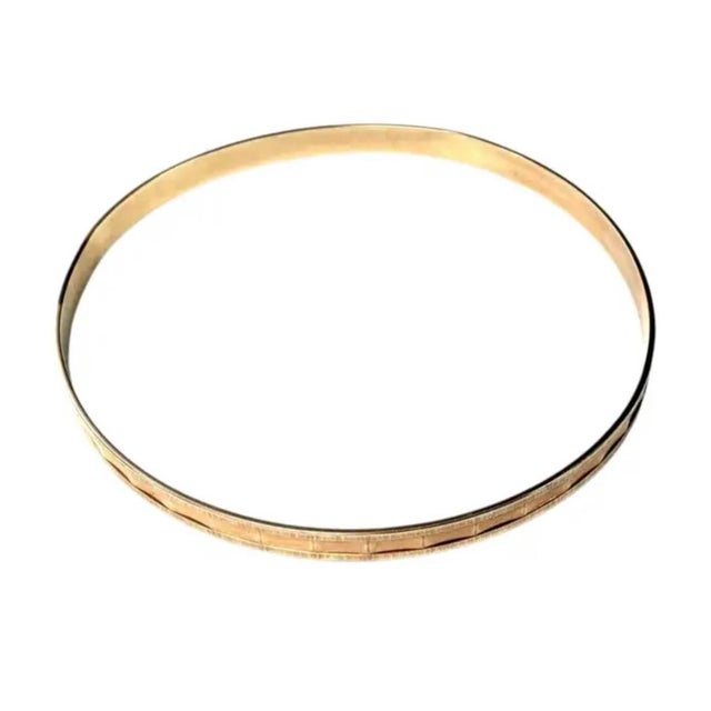 Gold 14k Gold Bangle Bracelet Vintage For Sale - Image 8 of 8