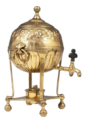 Early-Mid 20th Century Gilded Brass Tea Dispenser