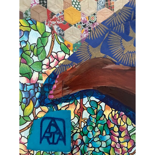 Figurative In the Garden of Love Original Collage by Adria Becker For Sale - Image 3 of 4