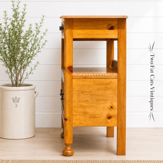 Baker Furniture Company Vintage | Baker Furniture "Milling Road" | Pine | Sideboard | Server | Buffet | Credenza | Italian Provincial | French Country For Sale - Image 4 of 16
