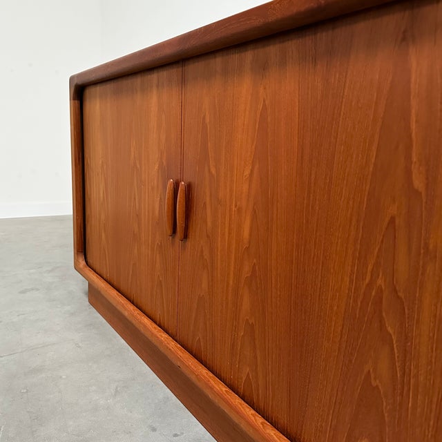 1970s Danish Sideboard in Teak with Tambour Doors from Dyrlund, 1960s For Sale - Image 5 of 18