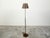 English Mid 20th Century English Woven Basket Single Light Floor Lamp on Circular Base For Sale - Image 3 of 7