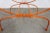 Vintage Mid-Century Modern Atomic Orange Metal Stool For Sale - Image 11 of 13