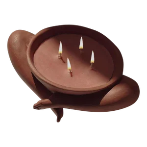 Hand-Sculpted Tobacco Scented Candle