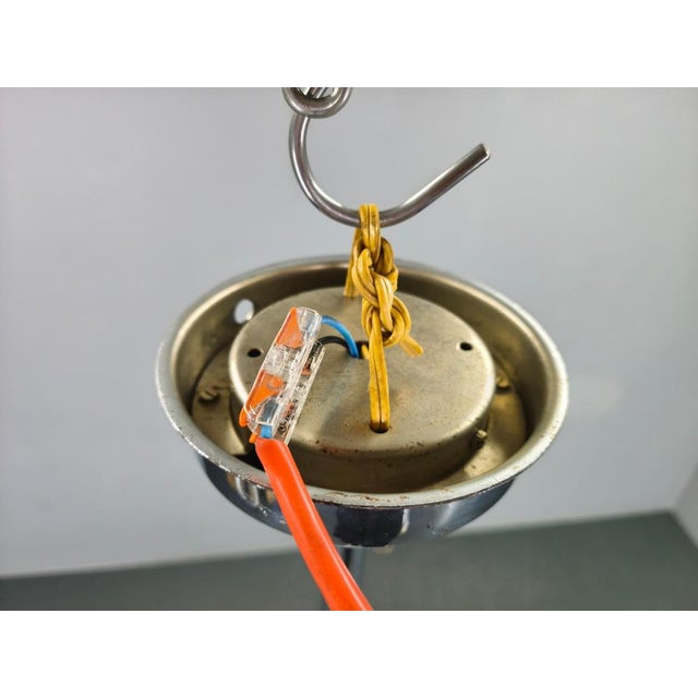 Bauhaus Adjustable Ceiling Light in Brass and Glass from Otto Mueller, 1930s For Sale - Image 15 of 17