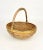 Bamboo & Brass Basket Bowl, Italy, 1970s For Sale - Image 3 of 15