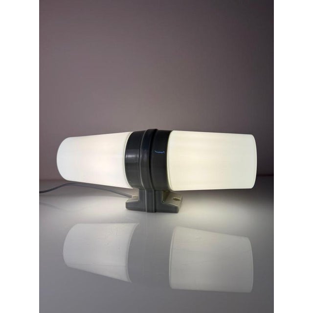 Gray Model 6065 Wall Lamp in Grey by Sigvard Bernadotte for Ifö For Sale - Image 8 of 11