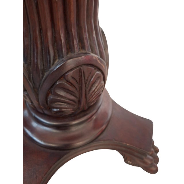 Mahogany Column Plant or Bust Stand, 1960s For Sale - Image 6 of 10