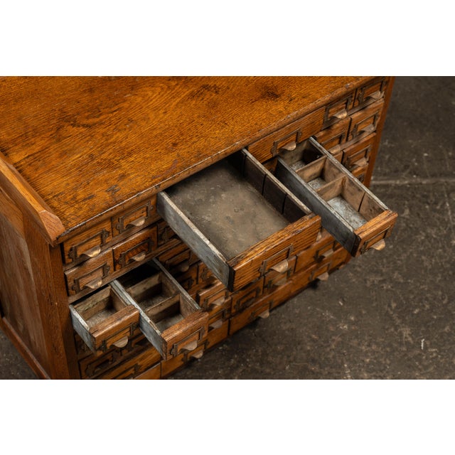 Early 20th Century Wooden Small Parts Cabinet For Sale In Chicago - Image 6 of 7