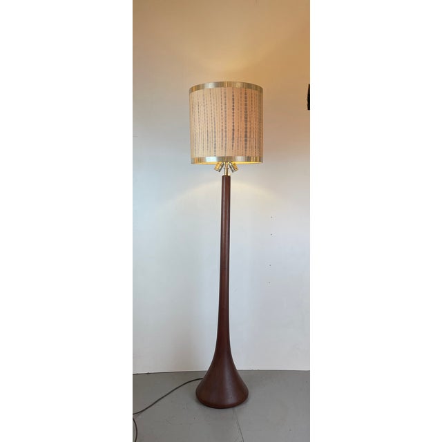 Mid-Century Teak Floor Lamp from Kirk, Denmark, 1960s For Sale - Image 4 of 16