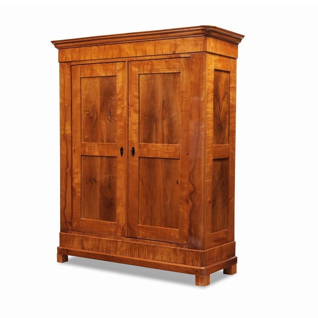 Wood Biedermeier Hall Cabinet in Walnut and Cherry For Sale - Image 7 of 8