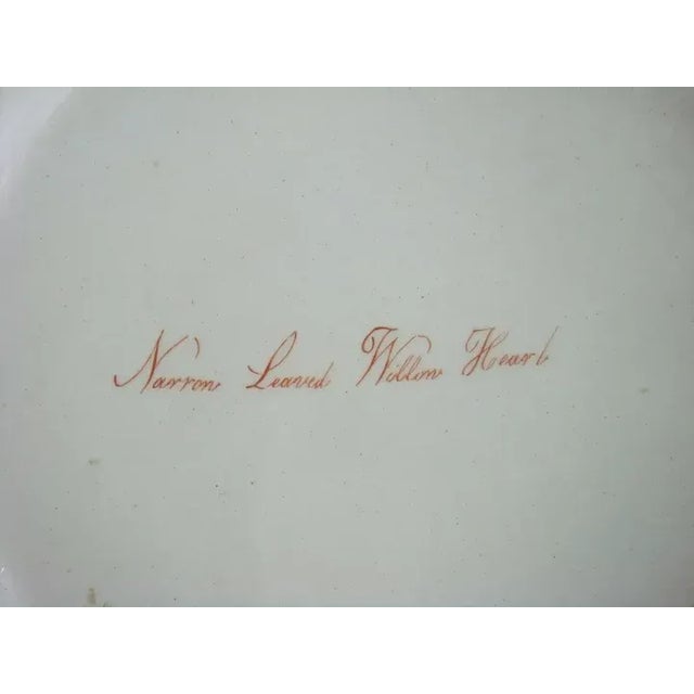 Early 19th Century Antique Early 19th Century English George III Creamware Plate Decorated with Specimen & SIlver Border For Sale - Image 5 of 9