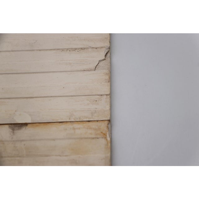 1900s Fleur De Lis and White Antique Set of Four Large Tiles, Portuguese For Sale - Image 12 of 12