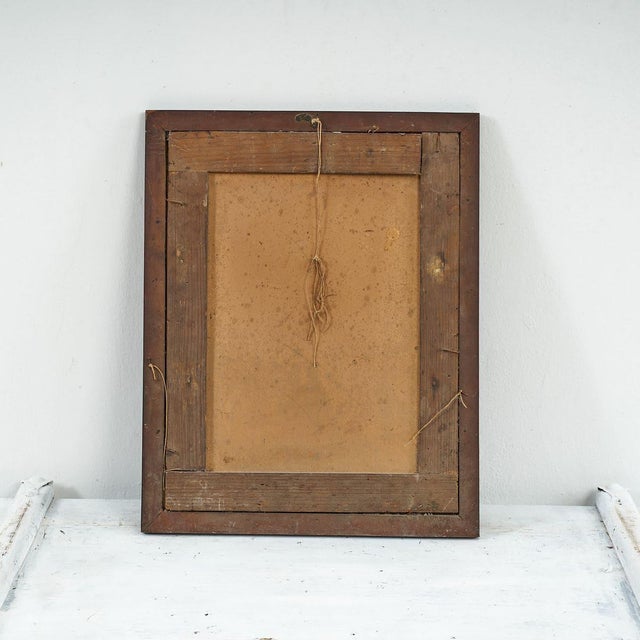 Unknown, Male Portrait Photograph, 1940s, Wood, Framed For Sale - Image 3 of 4